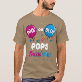 Camiseta Las copas de globo rosa o azul te aman la revelaci