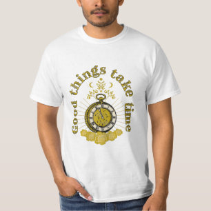 Camiseta las cosas buenas toman tiempo cita inspiradora vin