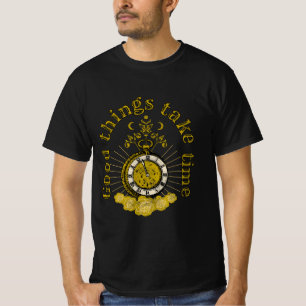 Camiseta las cosas buenas toman tiempo cita inspiradora vin