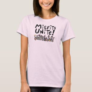 Camiseta Las cosas mal encajadas unen a las señoras T