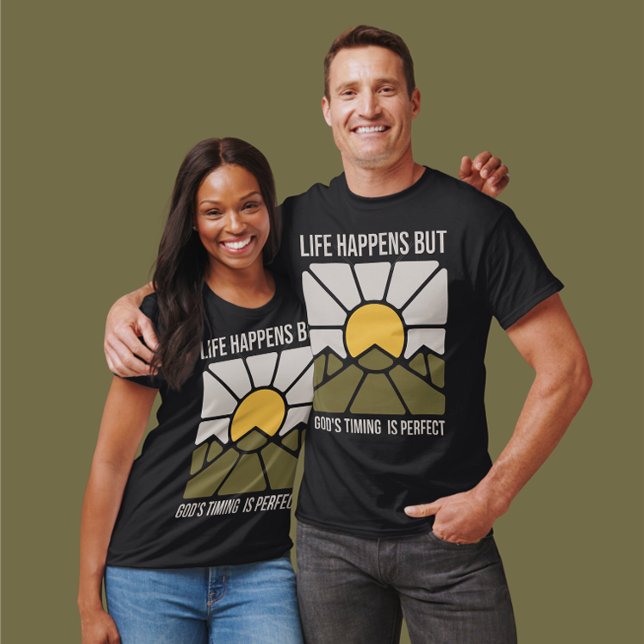 Camiseta Las cosas pasan, pero el momento de Dios es perfec (Subido por el creador)