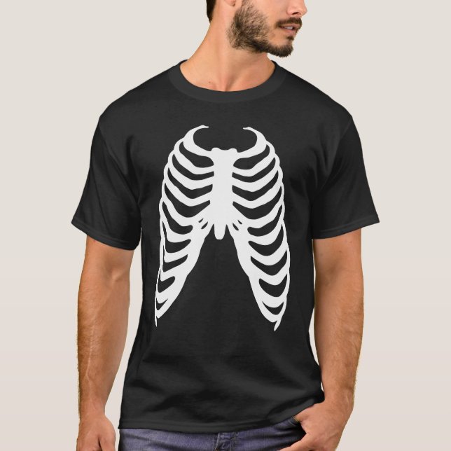 Camiseta Las costillas humanas enjaulan esqueletos huesos t (Anverso)