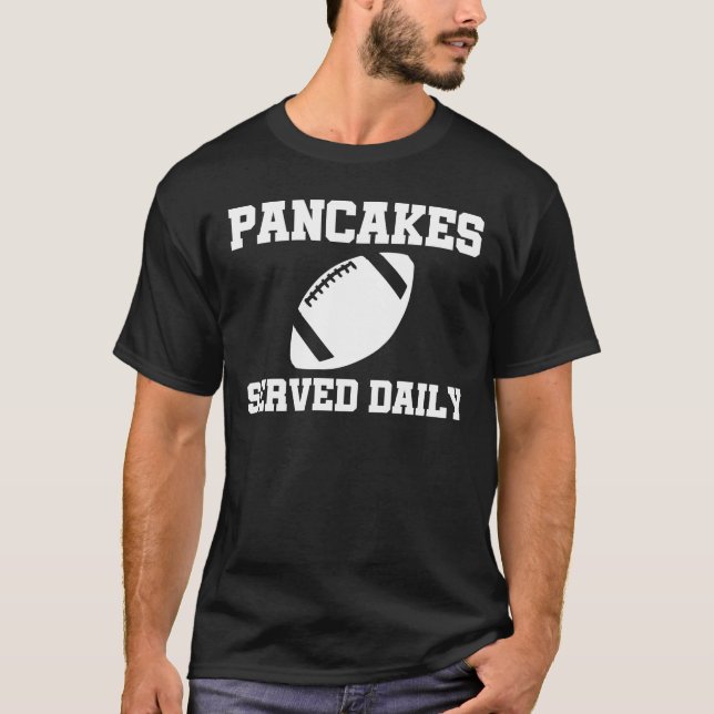 Camiseta Las crepes sirvieron al lineman ofensivo diario (Anverso)