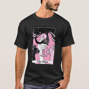 Camiseta Las crías de la tarjeta tarot para gato de la pare