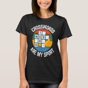 Camiseta Las Crosswords Son Mis Deportes, Los Fans Del Puzz
