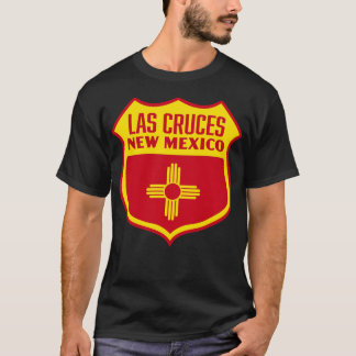 Camiseta Las cruces Nuevo México Bandera Retro Amarillo