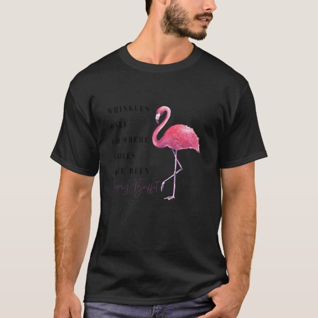 Camiseta Las Curiosas Del Flamingo Sólo Van Donde Las Sonri (Anverso)