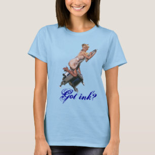 Camiseta ¿Las Damas Ringer "Got Ink?"Camiseta