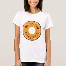 Camiseta Las Damas Tee Donuts Ayudan A Todo