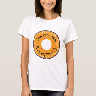 Camiseta Las Damas Tee Donuts Ayudan A Todo