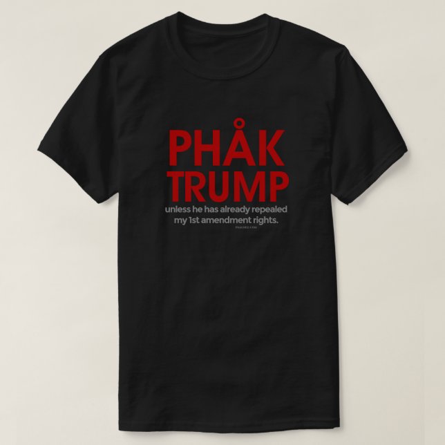 Camiseta Las derechas de 1ra enmienda del triunfo de Phak (Diseño del anverso)