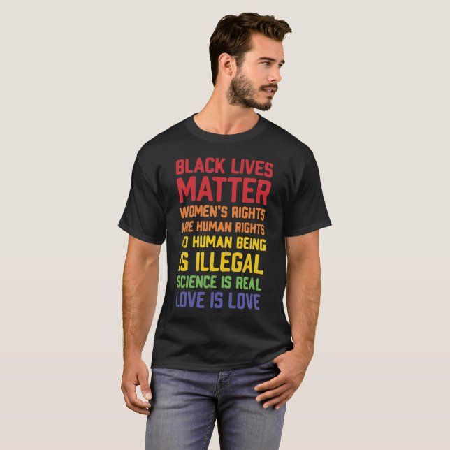 Camiseta Las derechas de las materia-Mujeres de las vidas (Anverso completo)