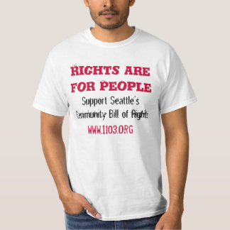 Camiseta Las derechas están para People, Corporations no