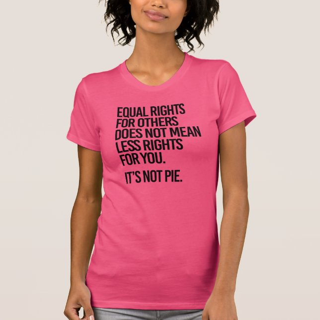Camiseta Las derechas iguales no son empanada - - la (Anverso)