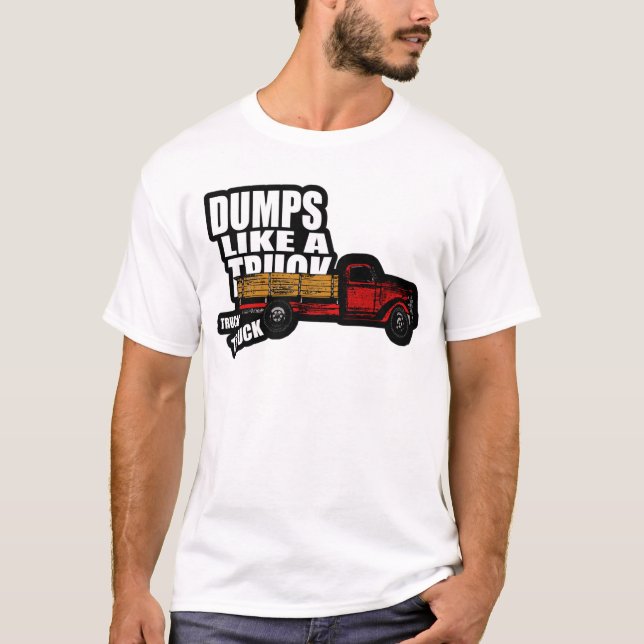 Camiseta Las descargas tienen gusto de un camión (Anverso)