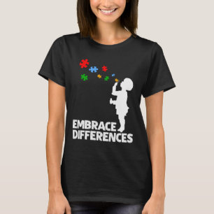 Camiseta Las diferencias de abrazar apoyan el Día de Concie