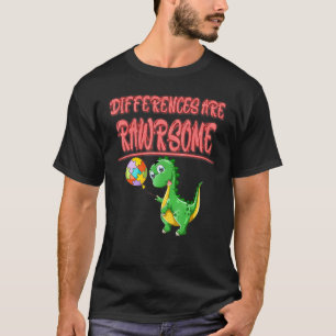 Camiseta Las diferencias son Rawrsome Autismo Divertido Sar