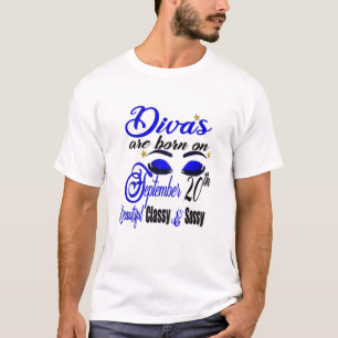 Camiseta Las Divas De Mujeres Nacieron El 20 De Septiembre 