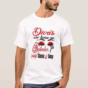 Camiseta Las Divas De Mujeres Nacieron El 7 De Septiembre D