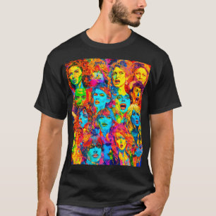 Camiseta Las diversas reacciones de las mujeres