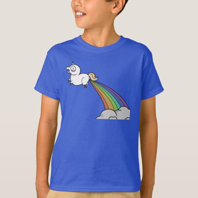 Camiseta Las divertidas lluvias de unicornio (Anverso)
