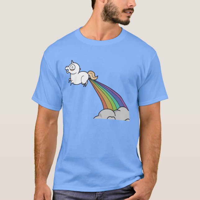 Camiseta Las divertidas lluvias de unicornio (Anverso)