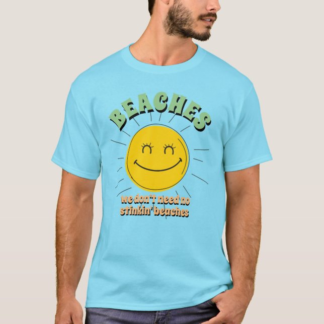 Camiseta Las divertidas playas de vacaciones de verano de N (Anverso)