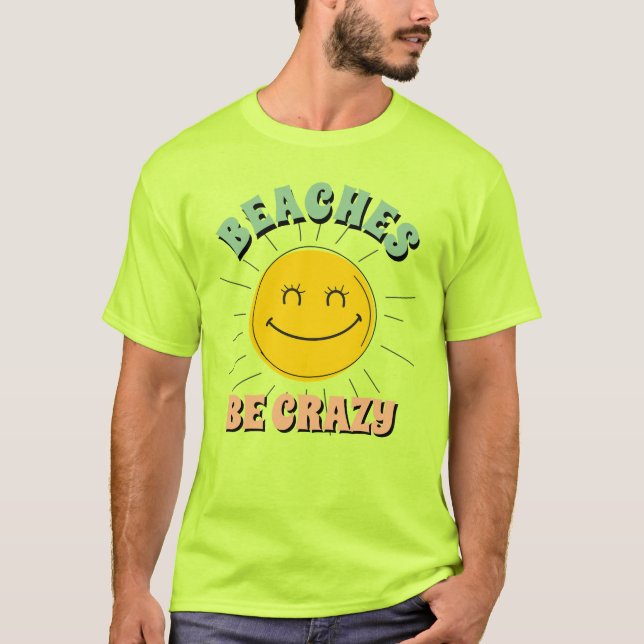 Camiseta Las divertidas playas de vacaciones de verano de N (Anverso)