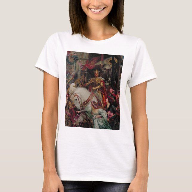 Camiseta Las Dos Coronas de Sir Frank Bernard Dicksee (Anverso)