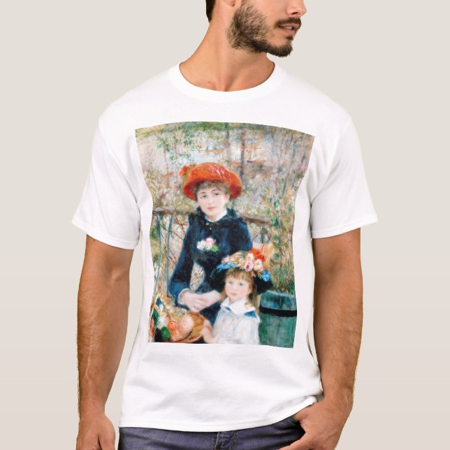 Camiseta Las dos hermanas, en la terraza Auguste Renoir (Anverso)