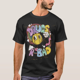Camiseta Las drogas son mala patineta anti-drogas divertida