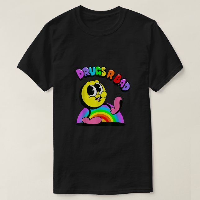 Camiseta Las drogas son malas drogas contra las drogas son  (Diseño del anverso)