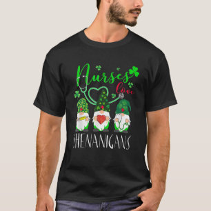 Camiseta Las enfermeras aman a Shenanigans-Gnomes divertido