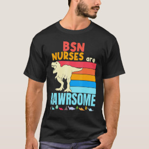 Camiseta Las enfermeras Bsn son geniales Dinosaurio Enferme