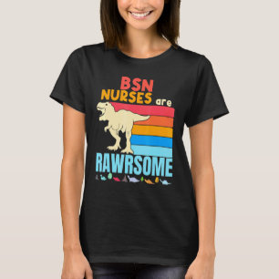 Camiseta Las enfermeras Bsn son increíbles dinosaurio hospi