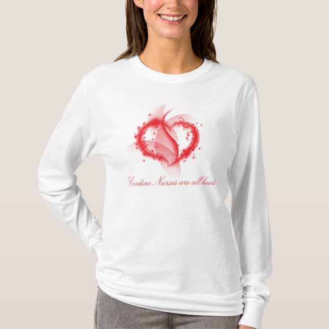 Camiseta Las enfermeras cardiacas son todo el corazón (Anverso)