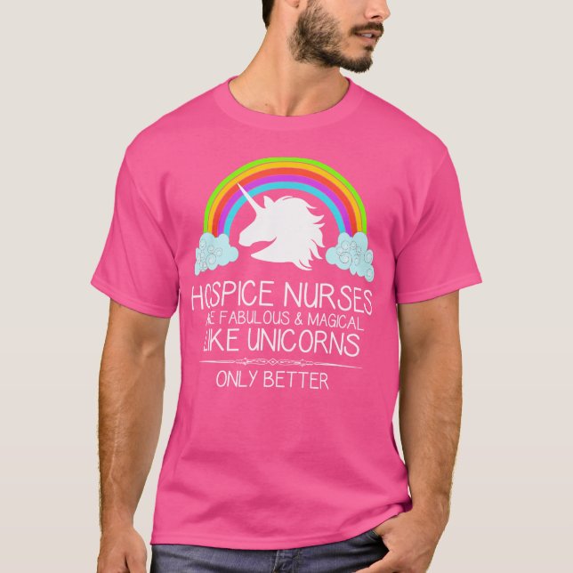 Camiseta Las Enfermeras De Hospicio Son Como Unicornios Gra (Anverso)