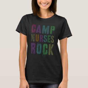 Camiseta Las enfermeras del campamento hacen rock Equipo m