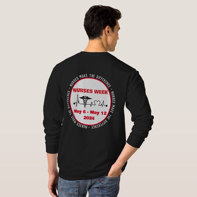 Camiseta Las Enfermeras Hacen La Diferencia (Reverso completo)