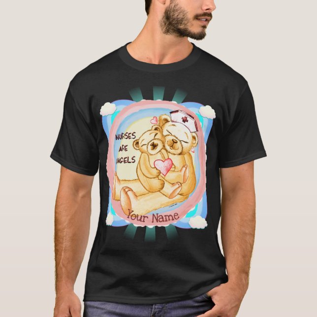 Camiseta Las enfermeras son ángeles (Anverso)