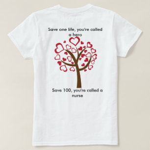 Camiseta Las enfermeras son héroes también