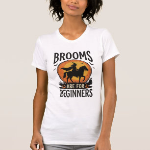 Camiseta Las escobas son para principiantes Bruja vintage d