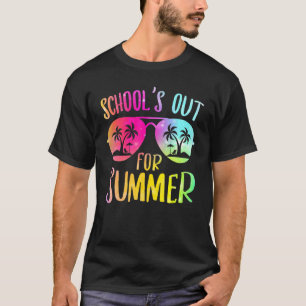 Camiseta Las Escuelas De Las gafas De Sol De La Palmera Est