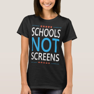 Camiseta Las escuelas no analizan la cita anti-aprendizaje