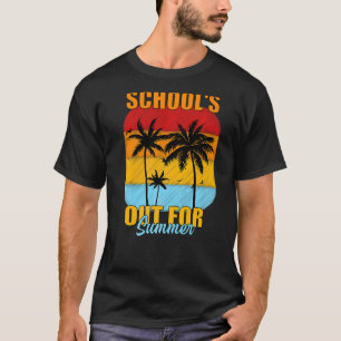 Camiseta Las Escuelas Salieron A La Palm Retro De Verano El
