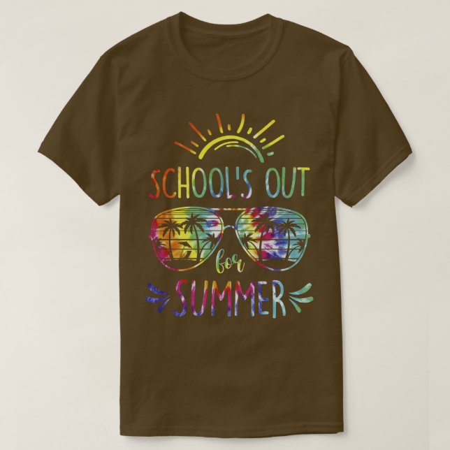 Camiseta Las Escuelas Salieron Para Los Vidrios De Verano E (Diseño del anverso)