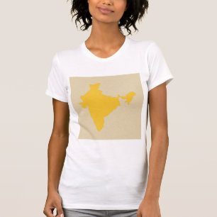 Camiseta Las especias azafrán se mueven India