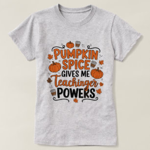 Camiseta "Las especias de calabaza me dan poder - tema dive