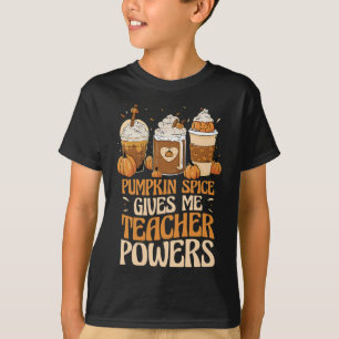 Camiseta Las Especias Me Dan Poderes De Maestra Otoño Maest