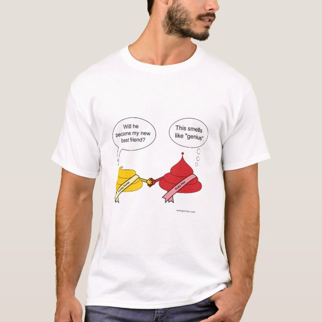 Camiseta Las esperanzas de Donald Trump él será BFFs con (Anverso)